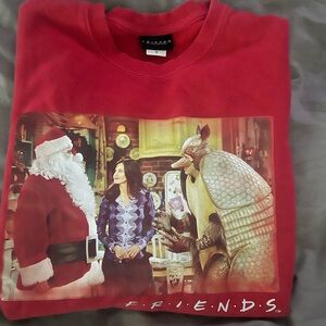 FRIENDS Festive Red Crewneck Sweater